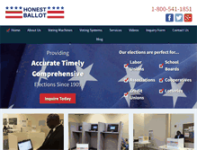 Tablet Screenshot of honestballot.com